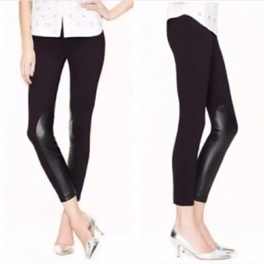 J. Crew The Gigi Pant Faux Leather Black Size 0